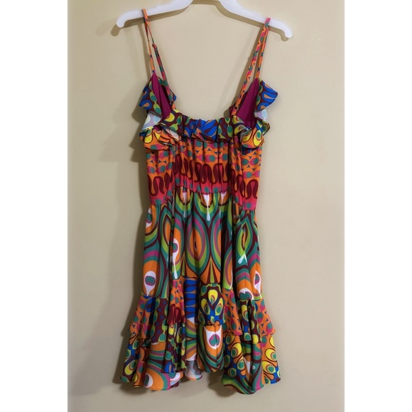 Alexis Sirsha Ruffle Mini Dress in Gogo Multi size Small - Picture 4 of 9